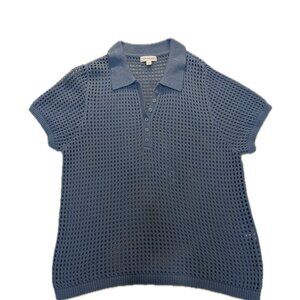 Calvin Klein Women’s Polo Knit Top – Size XL
